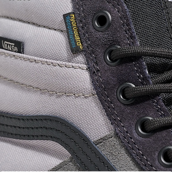 Vans Men's sk8 hi waterproof Black and Gray High-Top Sneakers Size 9 New In Box - Picture 6 of 6